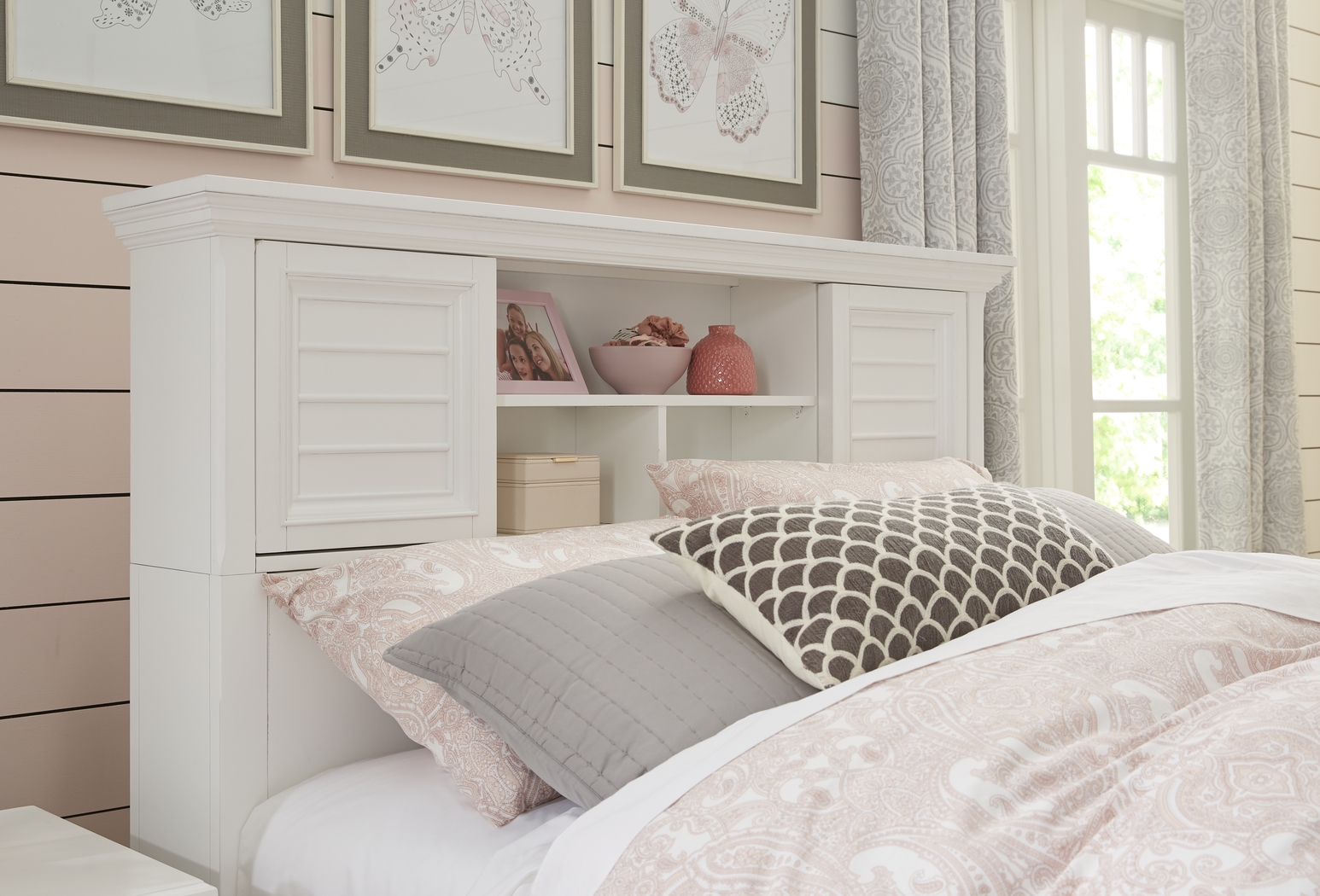 Kids Hilton Head White 5 Pc Full Bookcase Bedroom - Thumbnail - Image 4