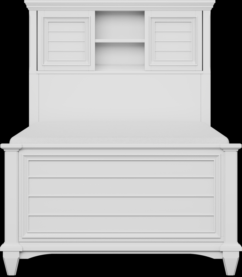 Kids Hilton Head White Twin Bookcase Bed - Thumbnail - Image 3