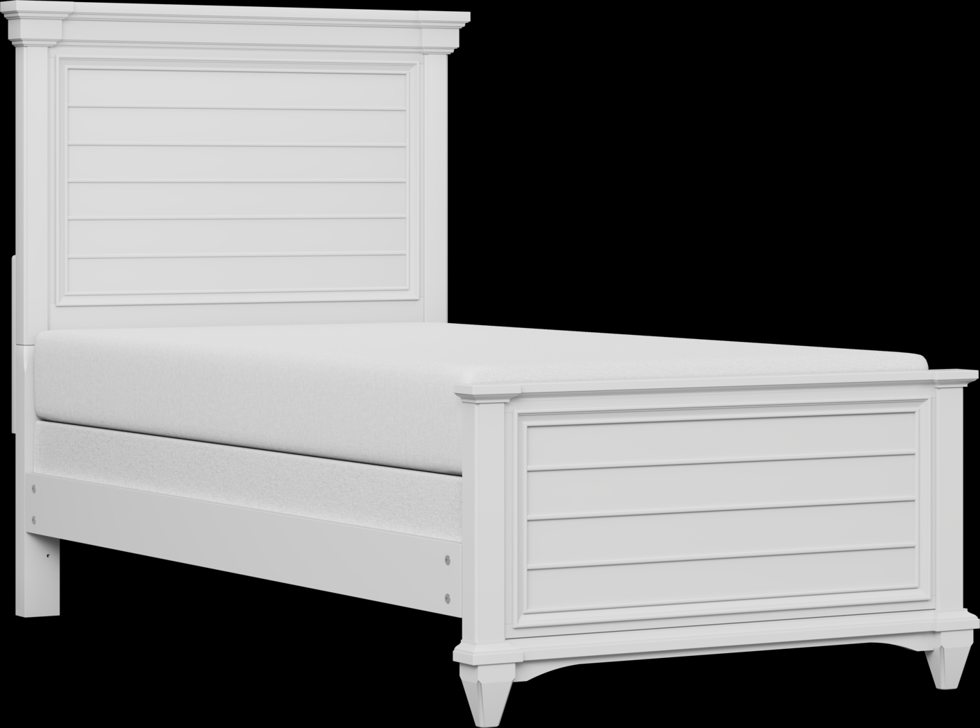 Kids Hilton Head White Twin Panel Bedroom - Thumbnail - Image 2