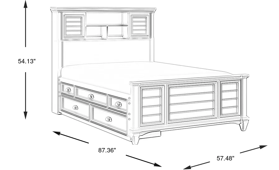 Dimension Image. Please refer to the Dimension Tab on this page for dimension details.