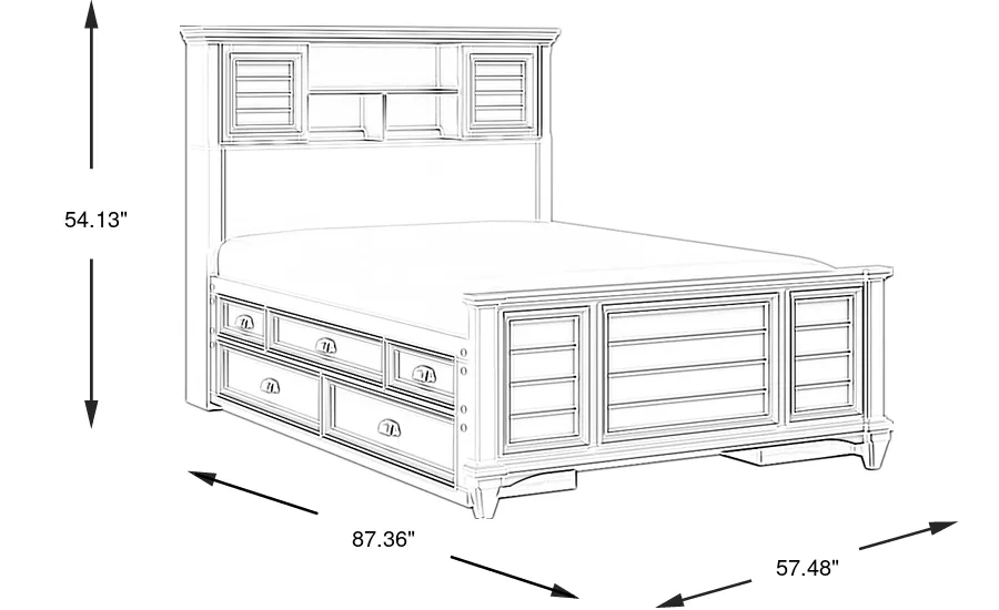 Dimension Image. Please refer to the Dimension Tab on this page for dimension details.