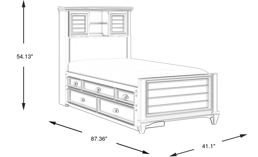 Dimension Image. Please refer to the Dimension Tab on this page for dimension details.