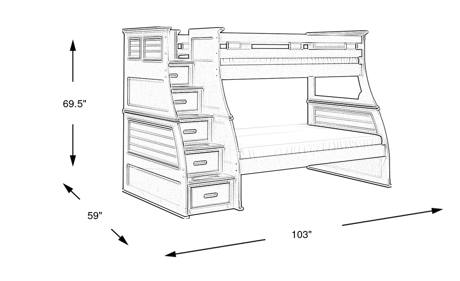 Dimension Image. Please refer to the Dimension Tab on this page for dimension details.