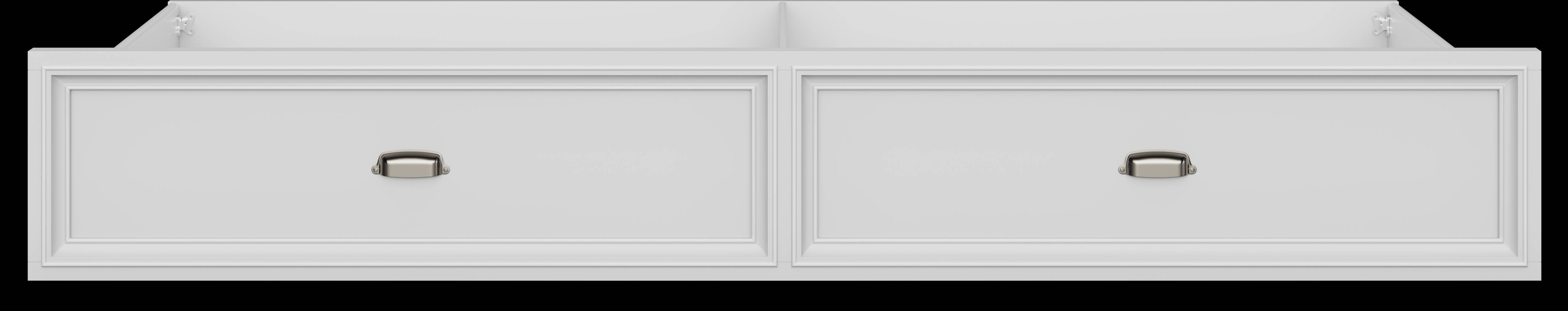 Kids Hilton Head White Twin Storage Trundle - Thumbnail - Image 2