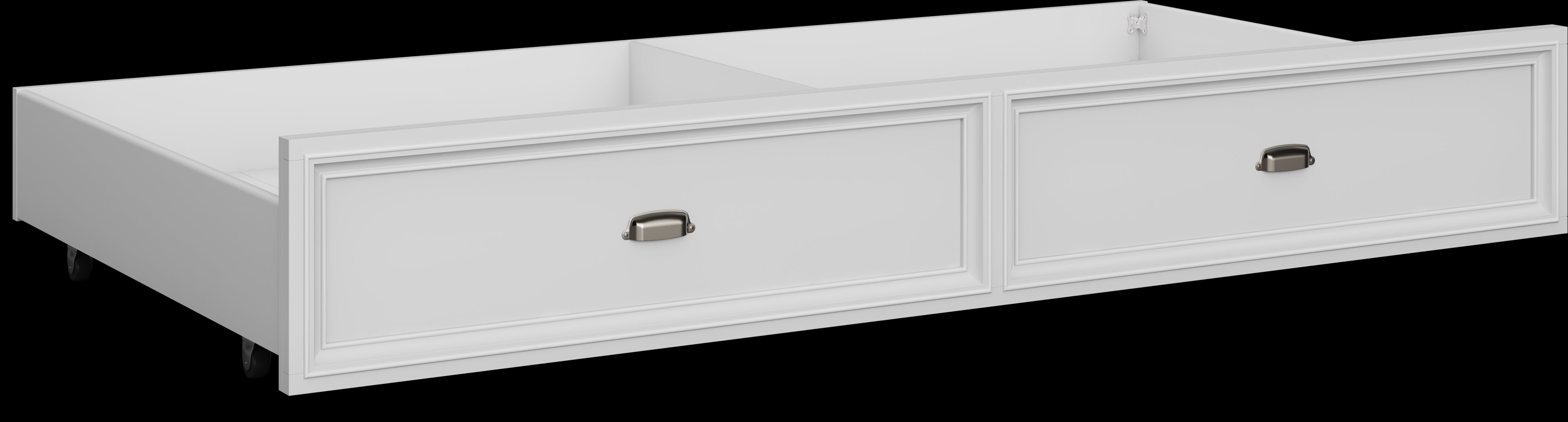 Kids Hilton Head White Twin Storage Trundle - Thumbnail - Image 1