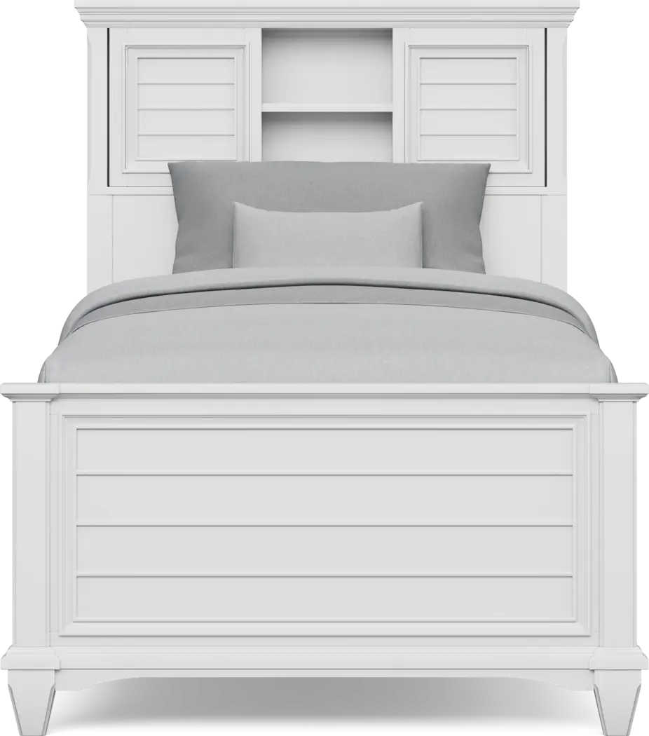 Kids Hilton Head White Twin XL Bookcase Bedroom - Thumbnail - Image 3