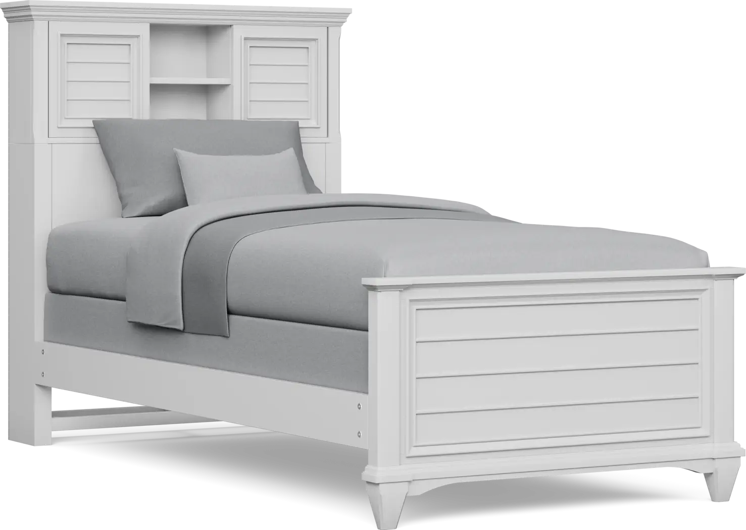 Kids Hilton Head White Twin XL Bookcase Bedroom - Thumbnail - Image 2