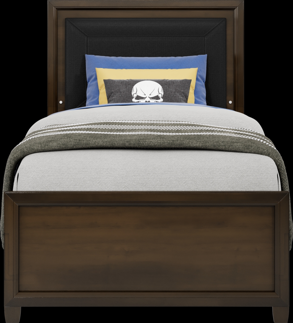 Kids Holden's Ridge Charcoal 5 Pc Twin Upholstered Bedroom - Thumbnail - Image 3