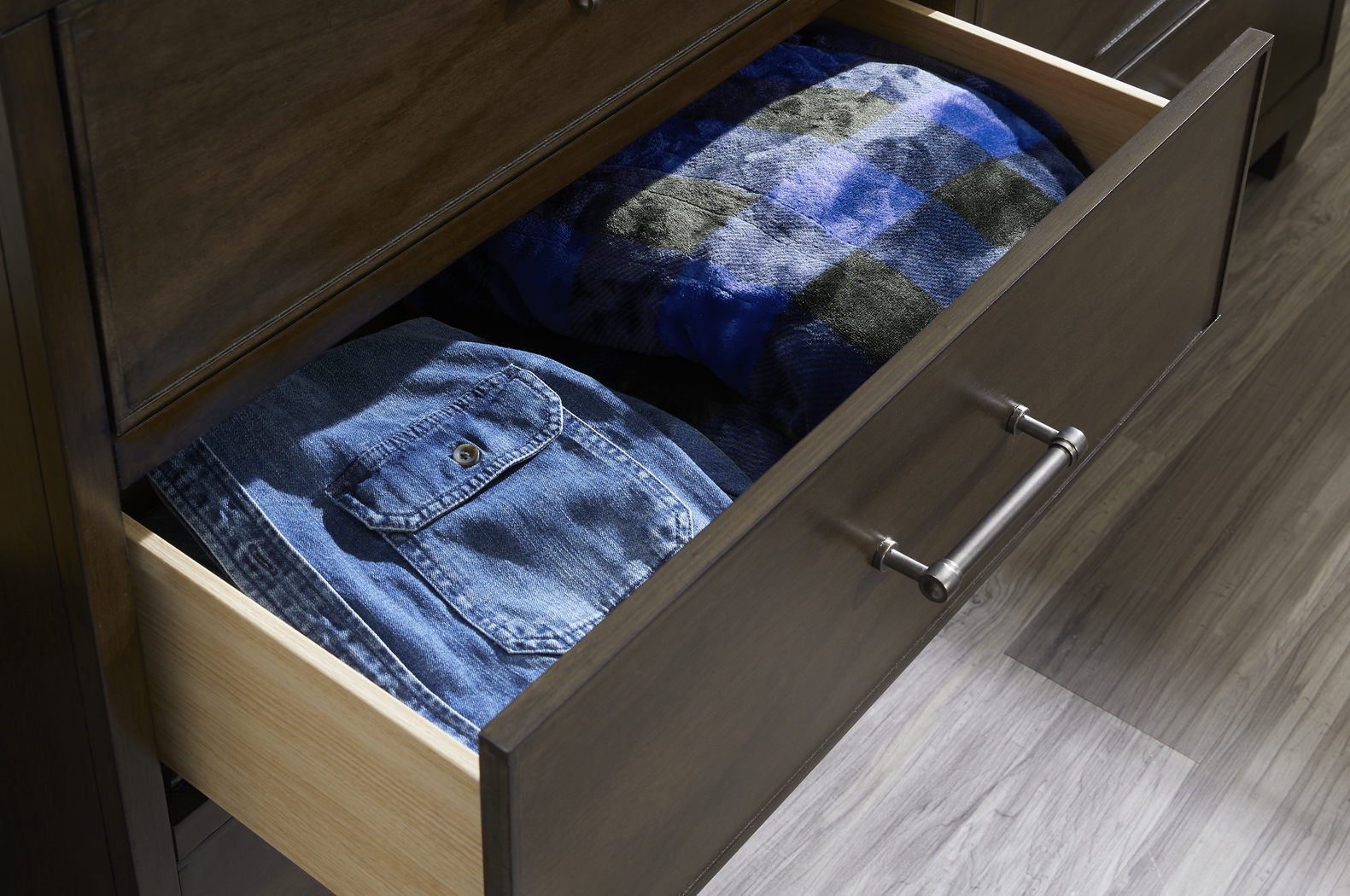 Kids Holden's Ridge Charcoal 5 Pc Full Upholstered Bedroom - Thumbnail - Image 11