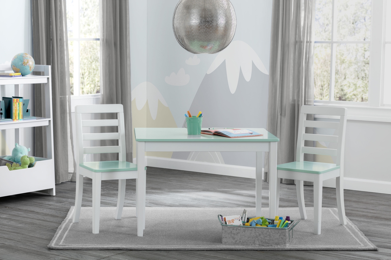 Kids Homeroom Fun Aqua Table Set - Thumbnail - Image 5