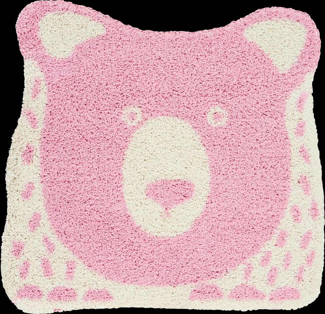 Kids Horace Pink 4' x 4' Rug - Thumbnail - Image 1