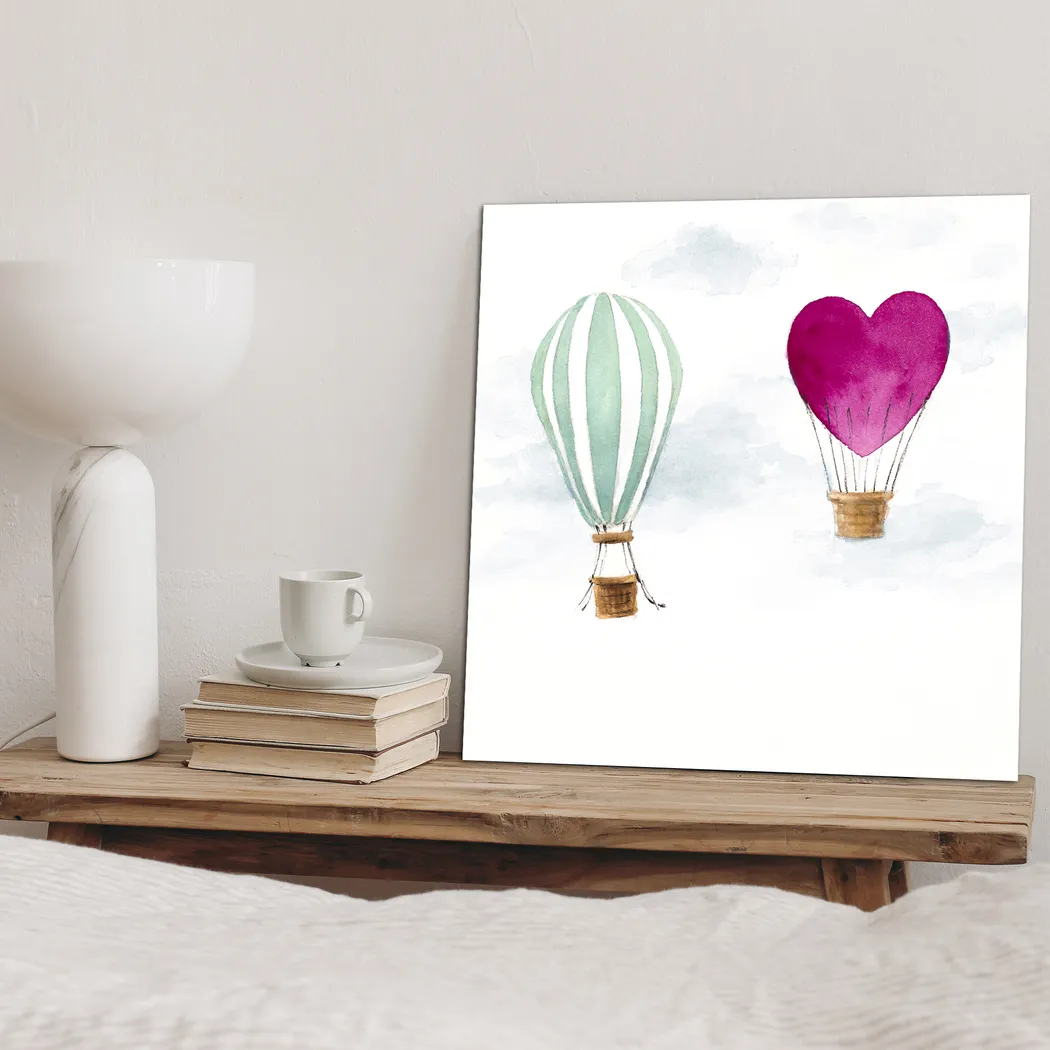 Kids Hot Air Balloon White Wall Art - Thumbnail - Image 2