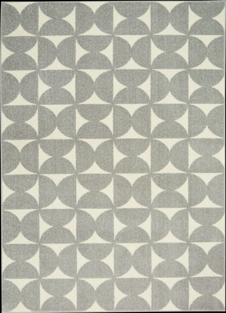 Kids Hourglass Stories Gray 5'3 x 7'3 Rug - Thumbnail - Image 1