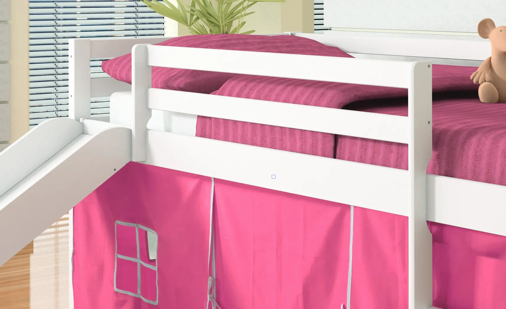 Kids Hoviespian Pink Twin Tent Loft Bed - Thumbnail - Image 3