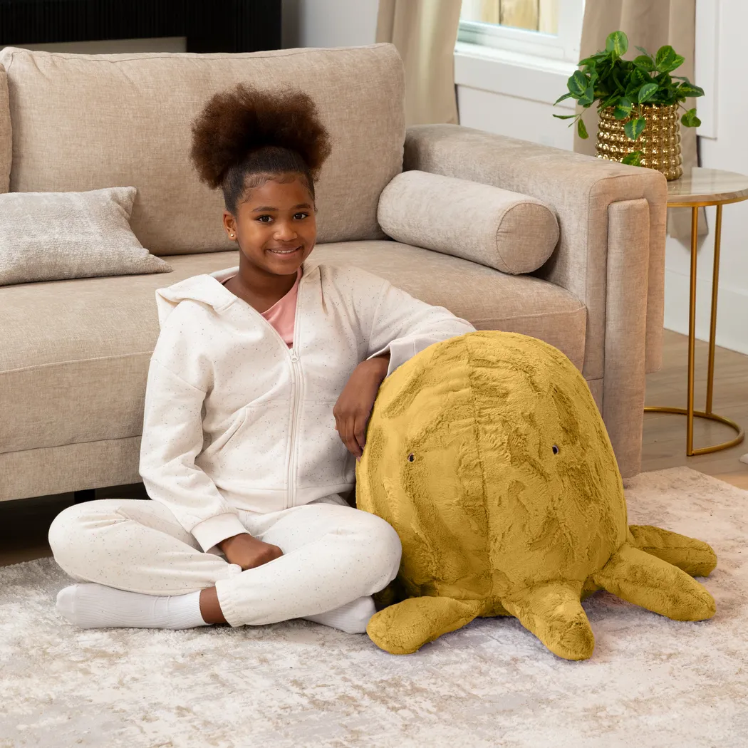Kids Huggy the Octopus Gold Bean Bag - Thumbnail - Image 4