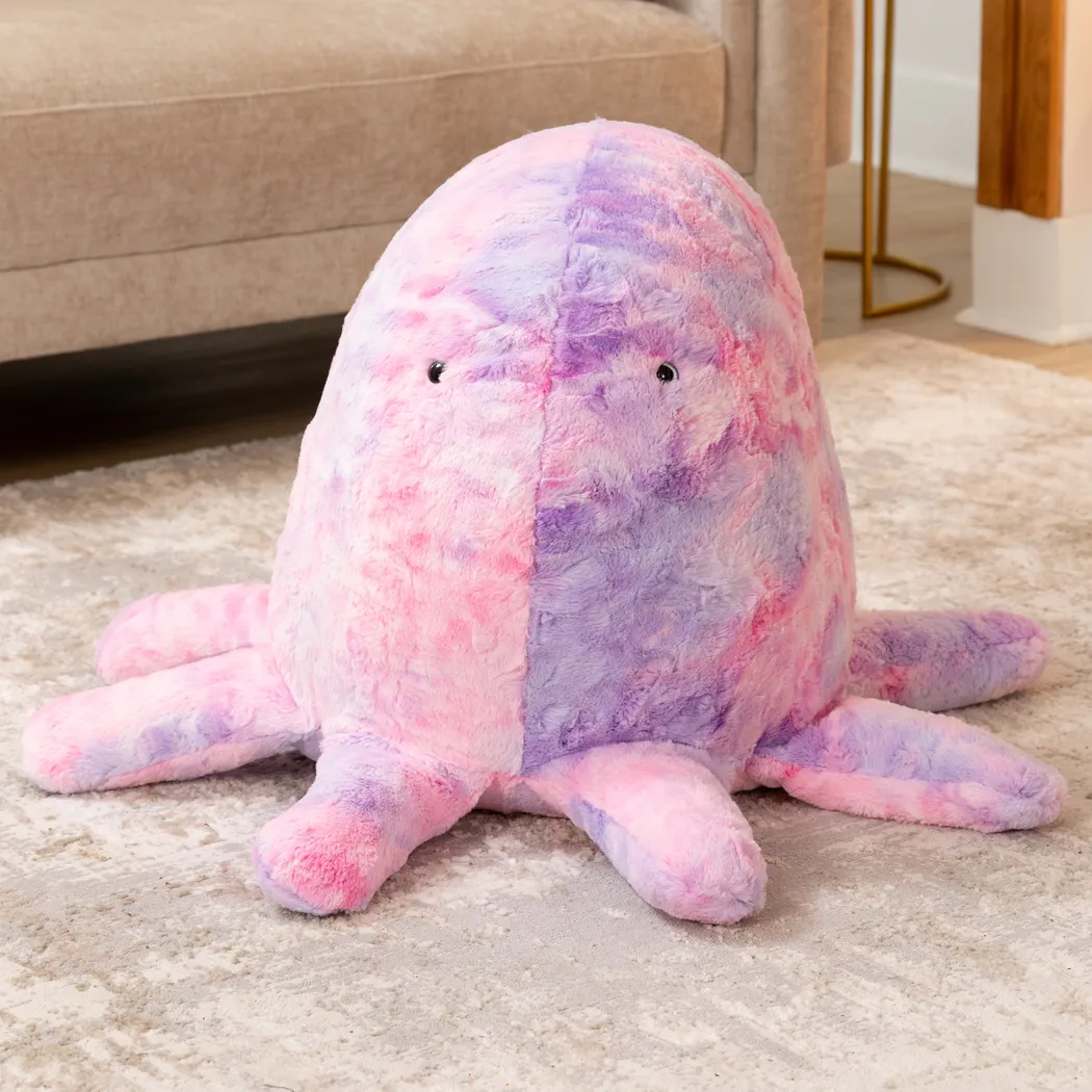 Kids Huggy the Octopus Tie-Dye Pink Bean Bag - Thumbnail - Image 2
