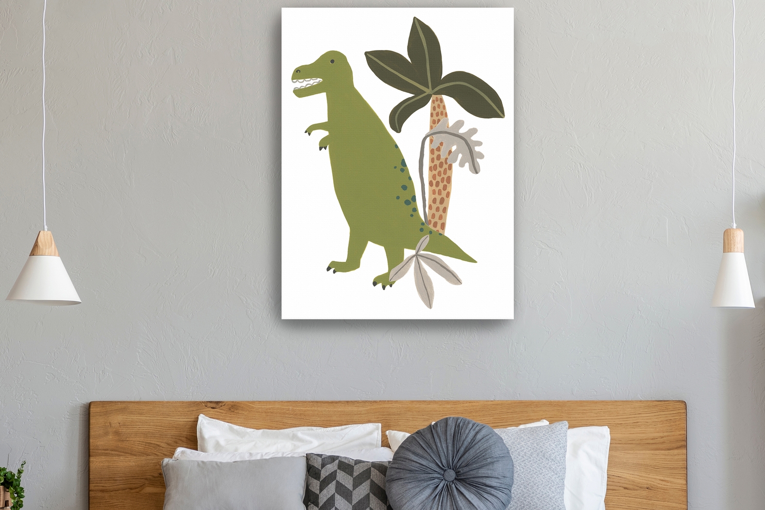 Kids Hungry T-Rex II White Artwork - Thumbnail - Image 2