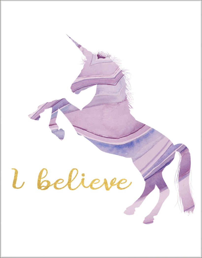 Kids I Believe In Unicorns Artwork - Thumbnail - Image 1