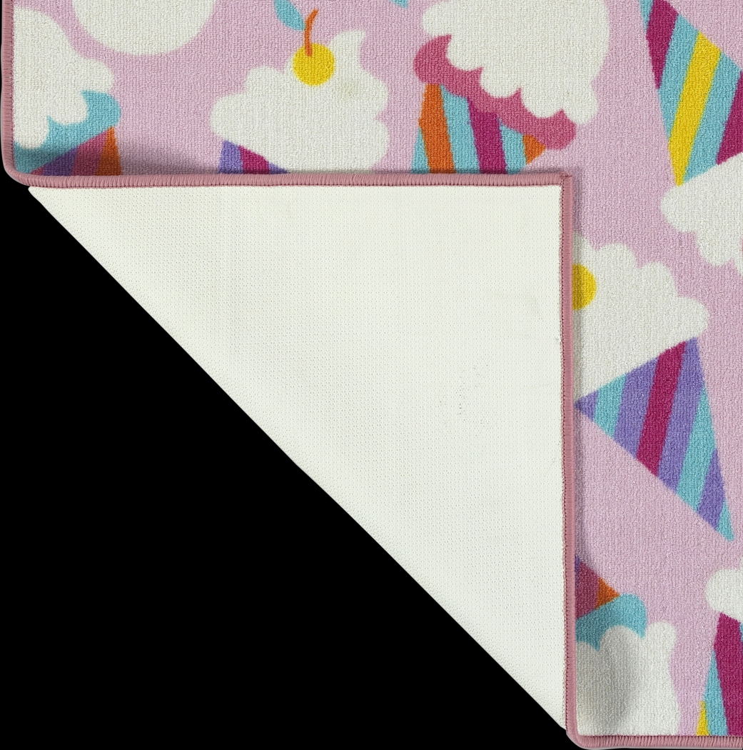 Kids Ice Cream Pop Pink 7' x 9' Rug - Thumbnail - Image 3