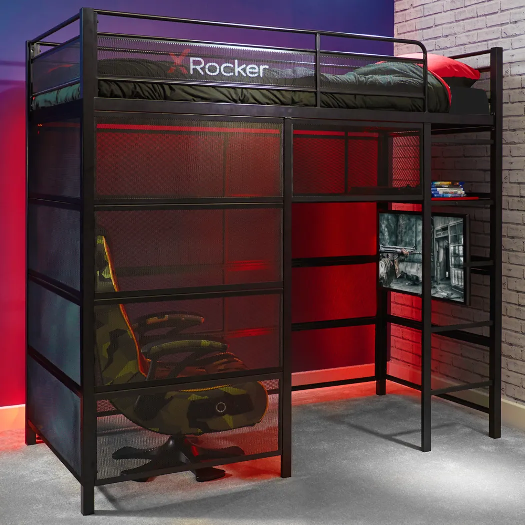 Kids In The Zone Black Gaming Bunk Bed - Thumbnail - Image 2