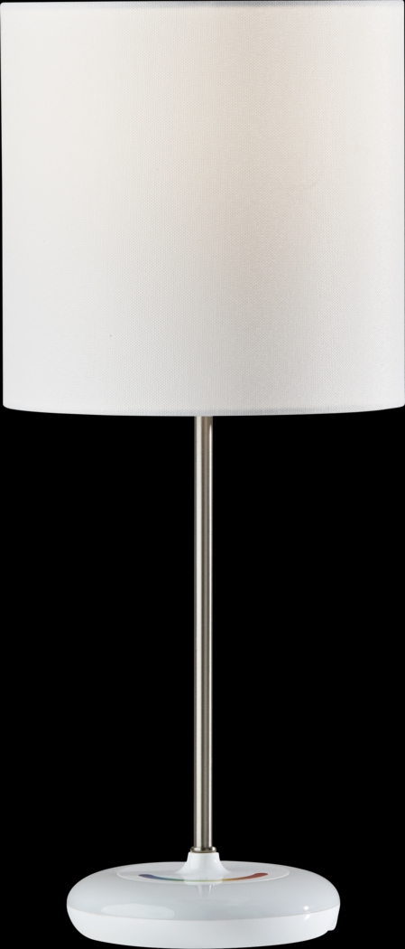 Kids Iniko Silver/White Lamp - Thumbnail - Image 1