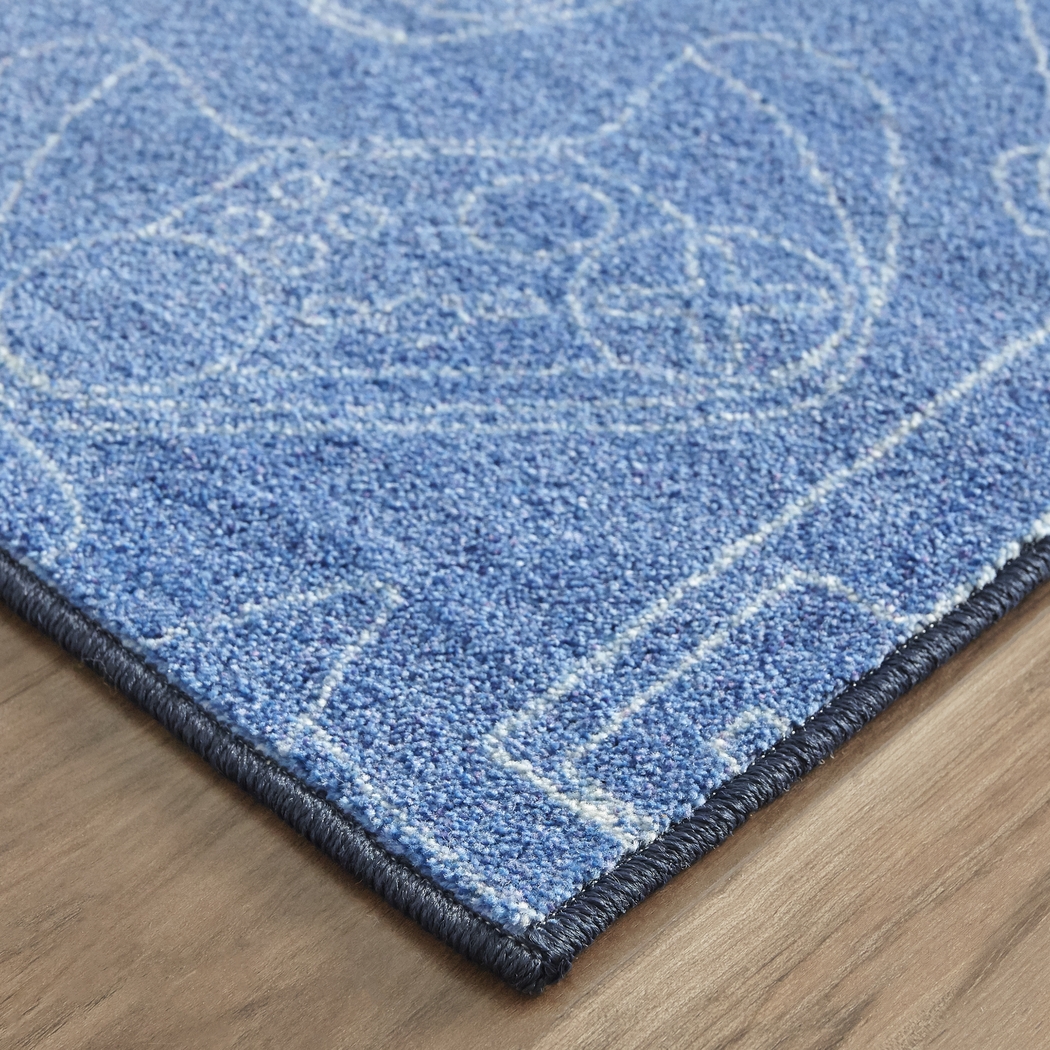 Kids Inner Gamer Blue 5' x 8' Rug - Thumbnail - Image 5