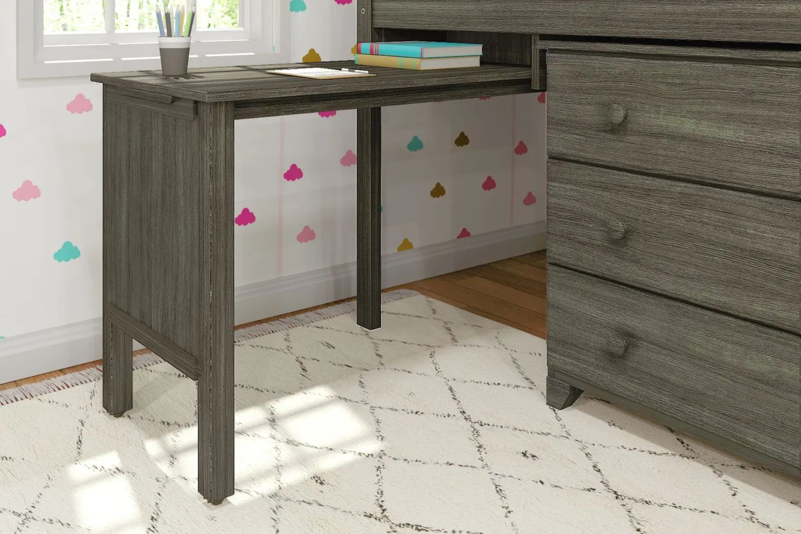 Kids Irenka I Brown Twin Loft Bed with Pull-Out Desk & Dresser - Thumbnail - Image 7