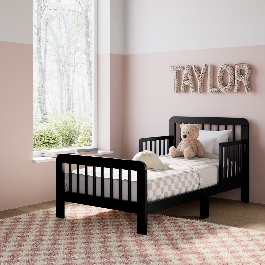 Kids Isoella Black Toddler Bed - Thumbnail - Image 2