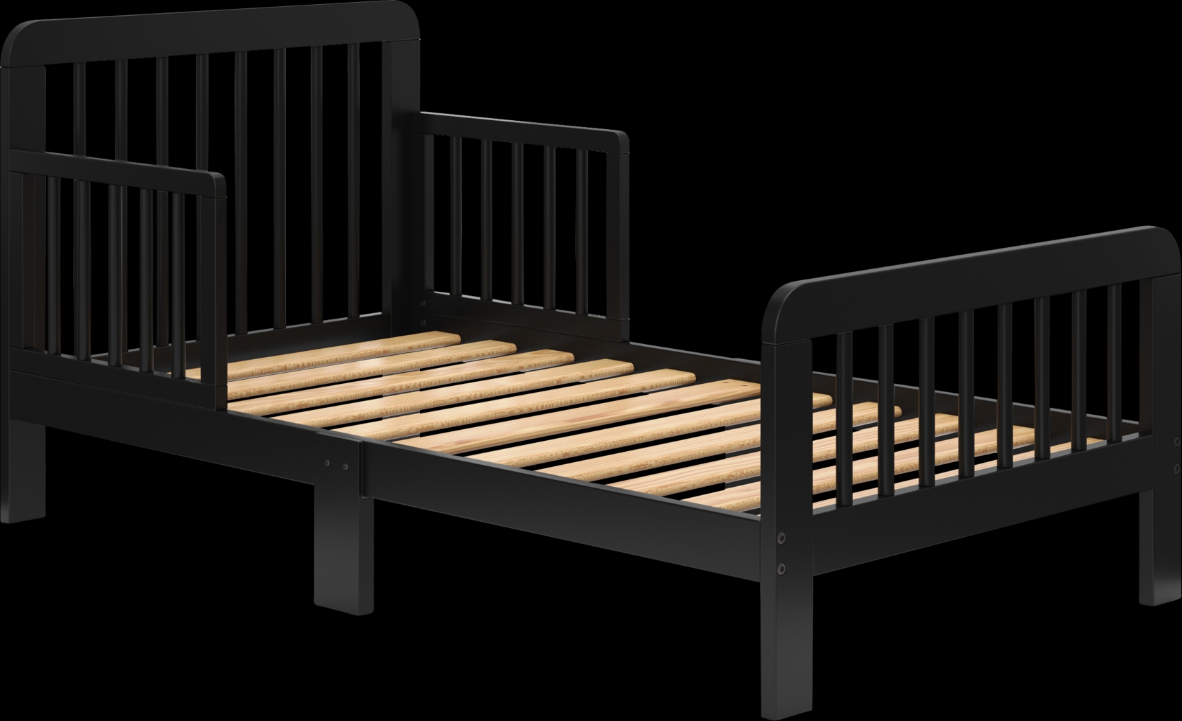 Kids Isoella Black Toddler Bed - Thumbnail - Image 7