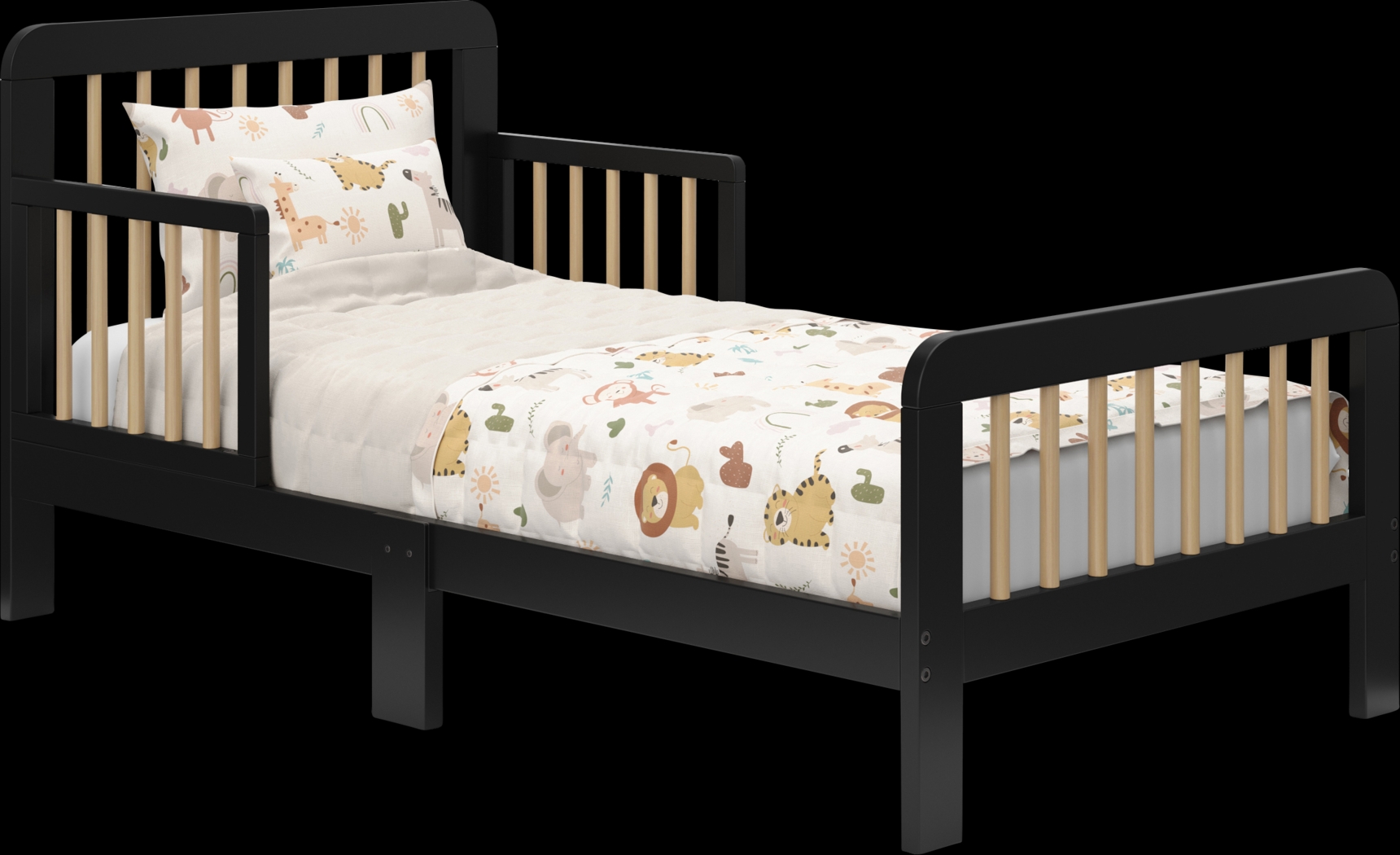 Kids Isoella Black Toddler Bed - Thumbnail - Image 3