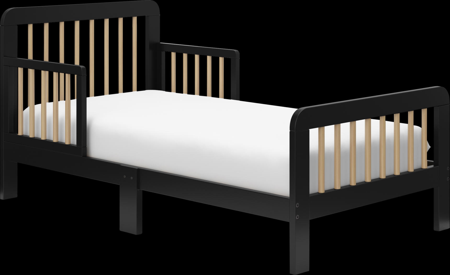Kids Isoella Black Toddler Bed - Thumbnail - Image 1