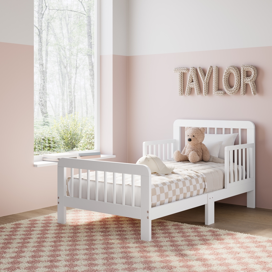 Kids Isoella White Toddler Bed - Thumbnail - Image 2
