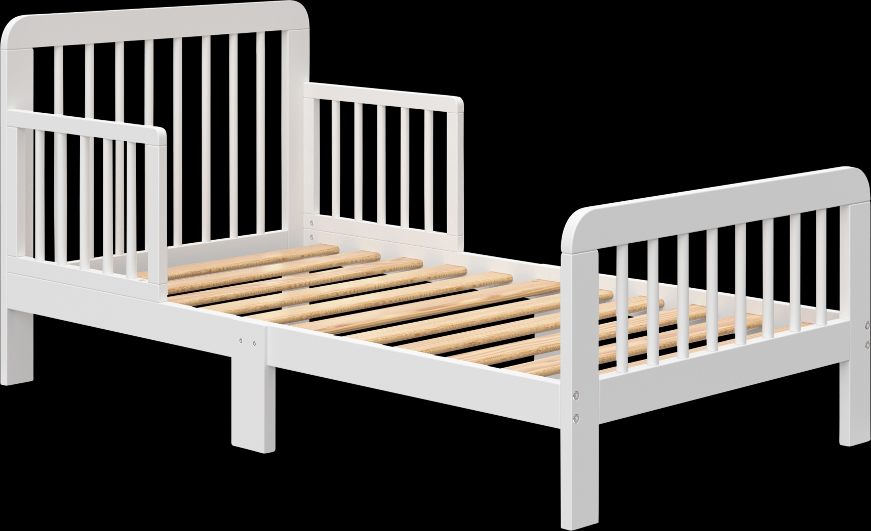 Kids Isoella White Toddler Bed - Thumbnail - Image 3