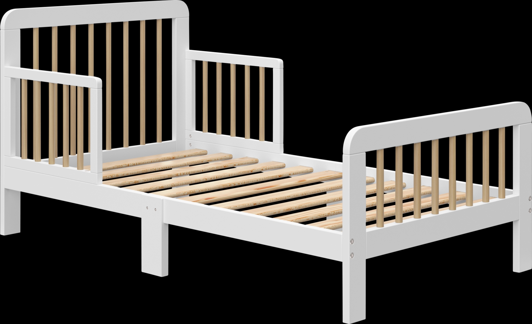 Kids Isoella White Toddler Bed - Thumbnail - Image 3