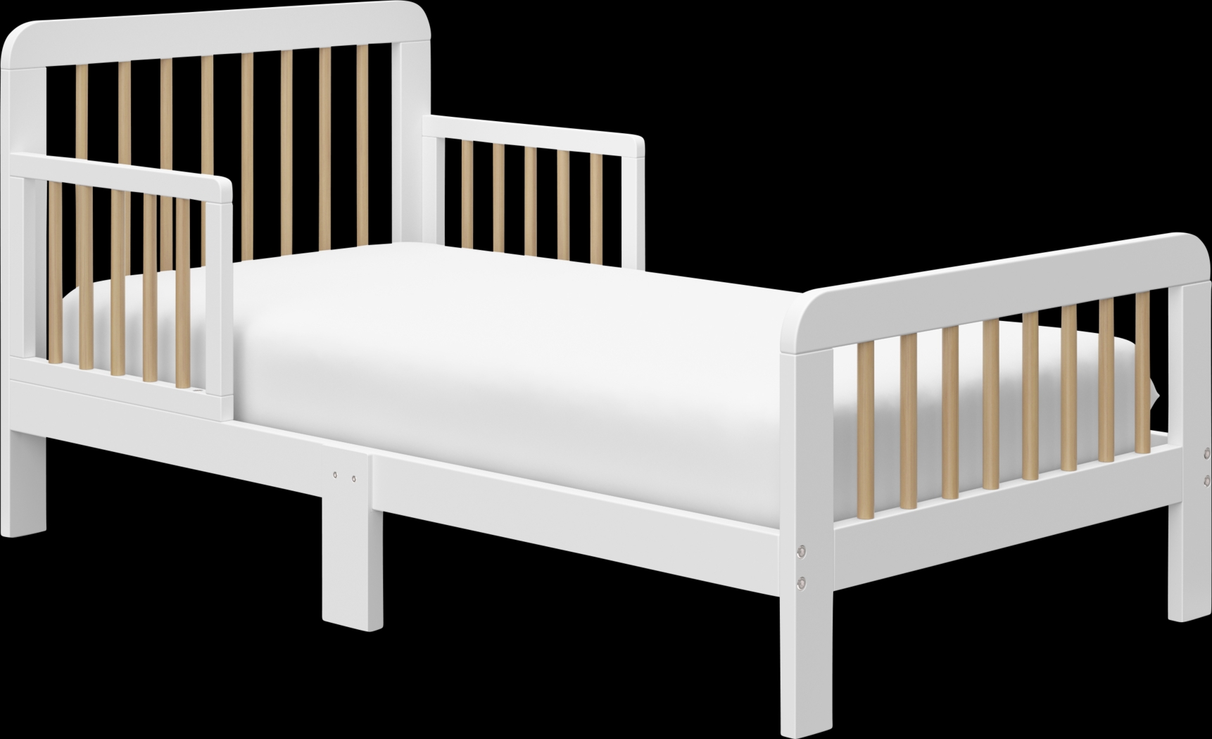 Kids Isoella White Toddler Bed - Thumbnail - Image 7