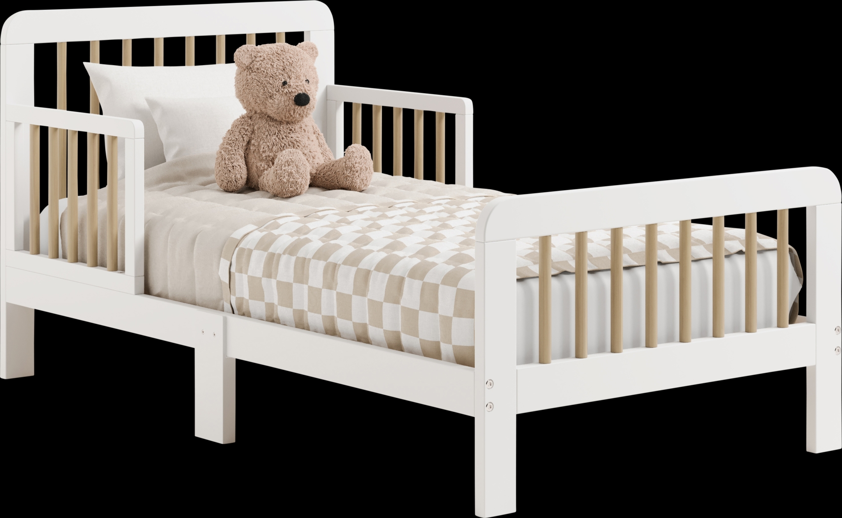 Kids Isoella White Toddler Bed - Thumbnail - Image 8
