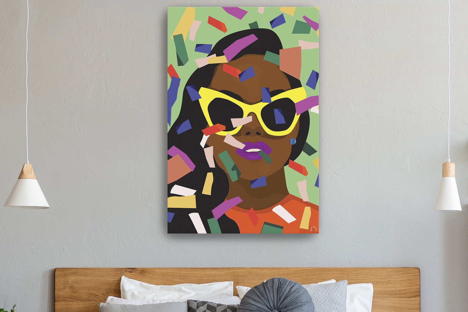 Kids Issa Celebration II Green Artwork - Thumbnail - Image 2