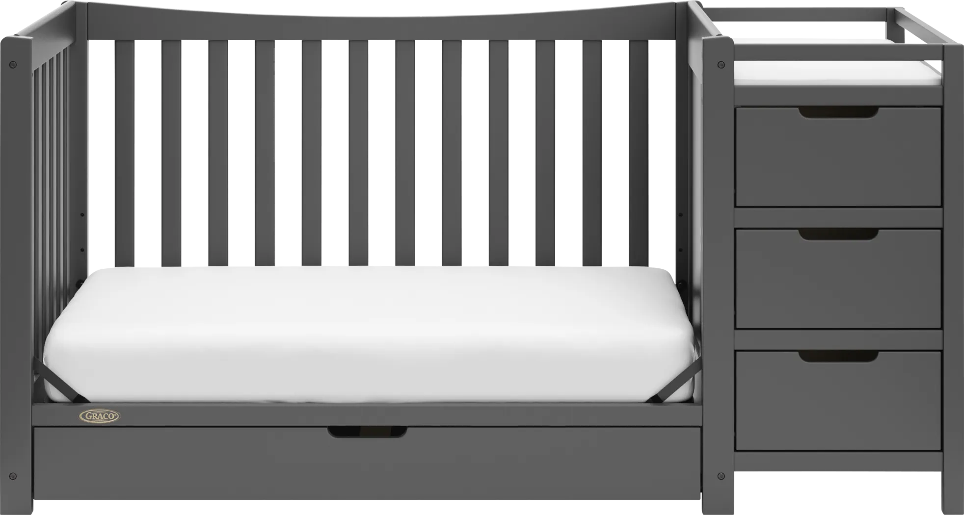 Kids Ithoria Gray Convertible Crib - Thumbnail - Image 7
