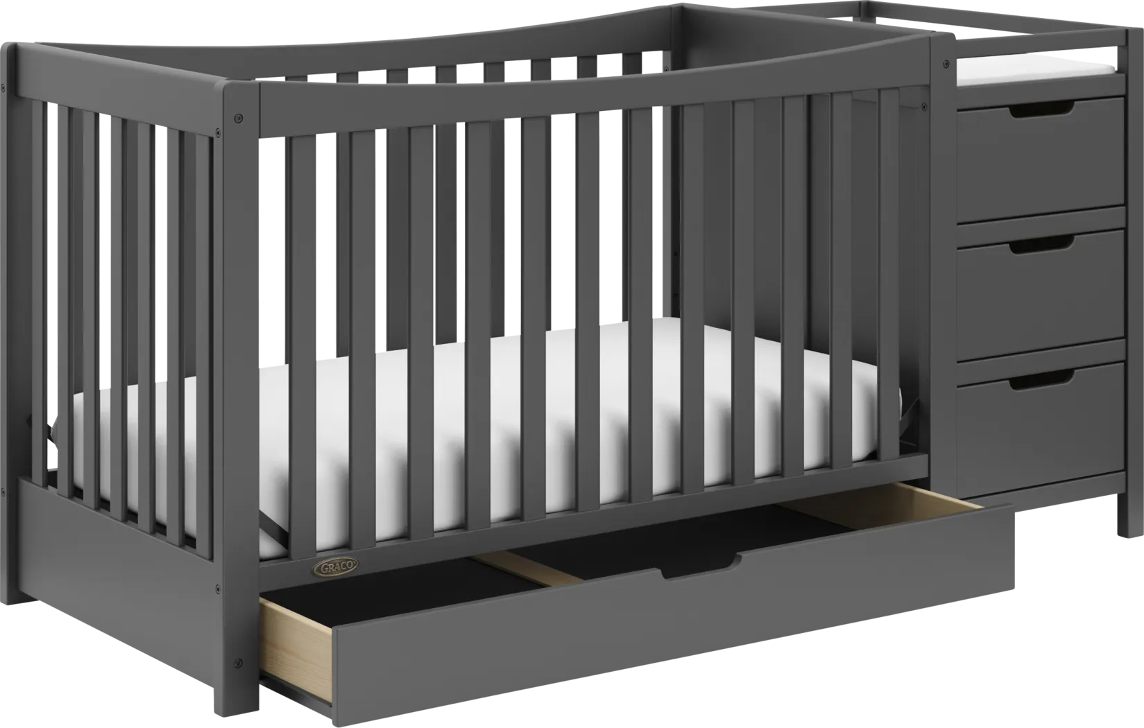 Kids Ithoria Gray Convertible Crib - Thumbnail - Image 1