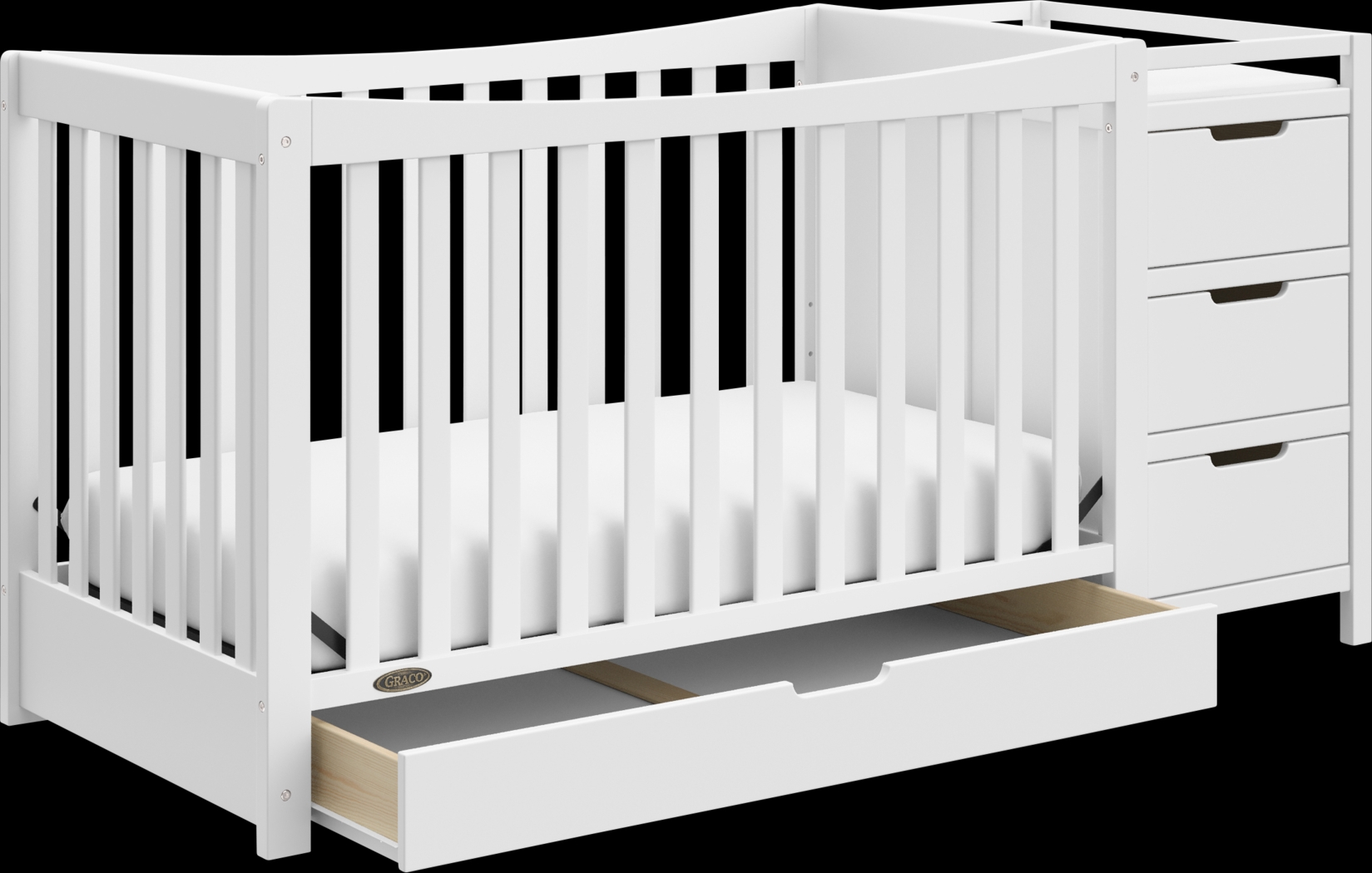 Kids Ithoria White Convertible Crib - Thumbnail - Image 1