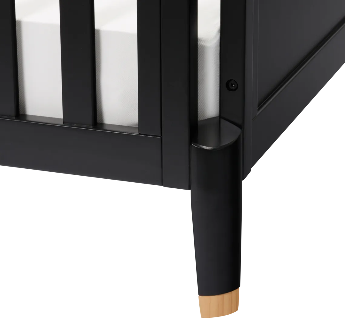 Kids Ivodu Black Convertible Crib - Thumbnail - Image 13