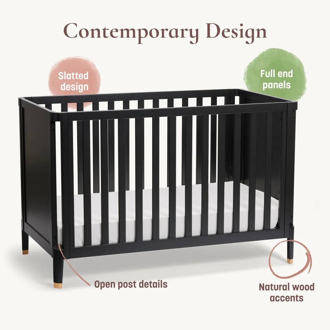 Kids Ivodu Black Convertible Crib - Thumbnail - Image 8