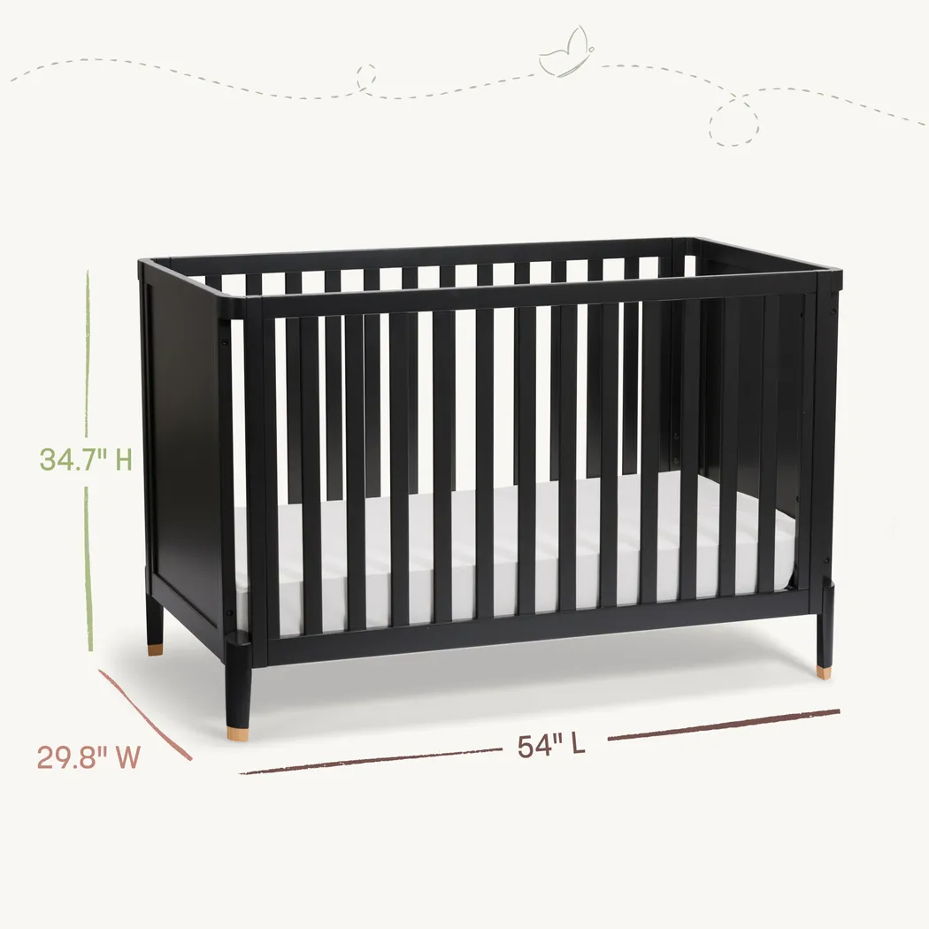 Kids Ivodu Black Convertible Crib - Thumbnail - Image 9