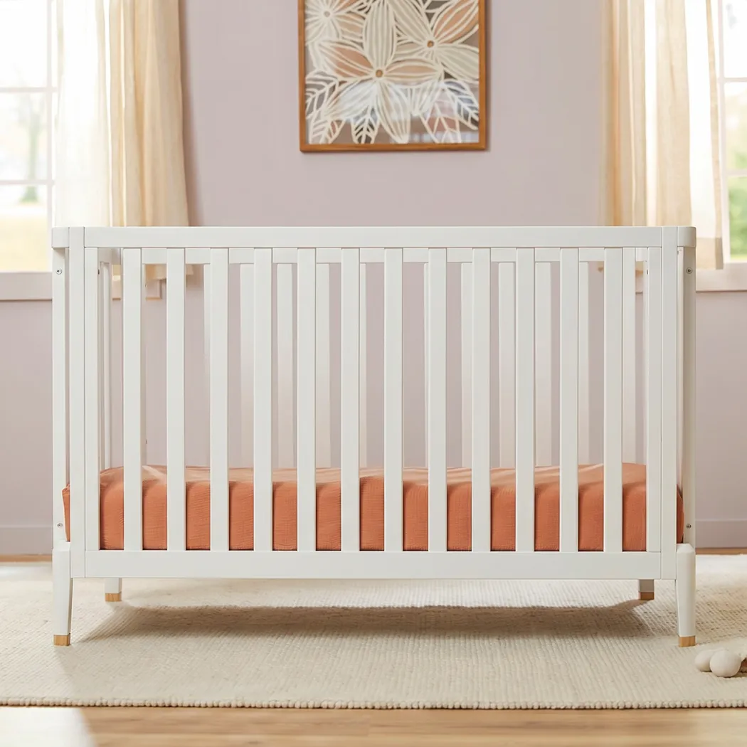 Kids Ivodu White Convertible Crib - Thumbnail - Image 2