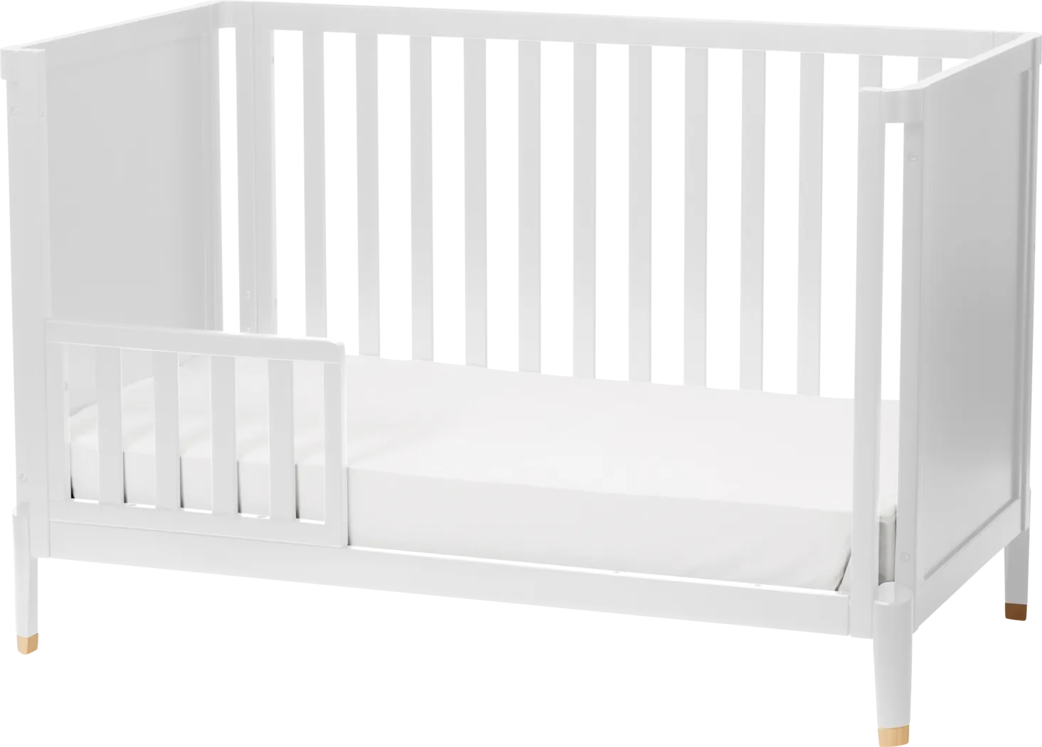 Kids Ivodu White Convertible Crib - Thumbnail - Image 3