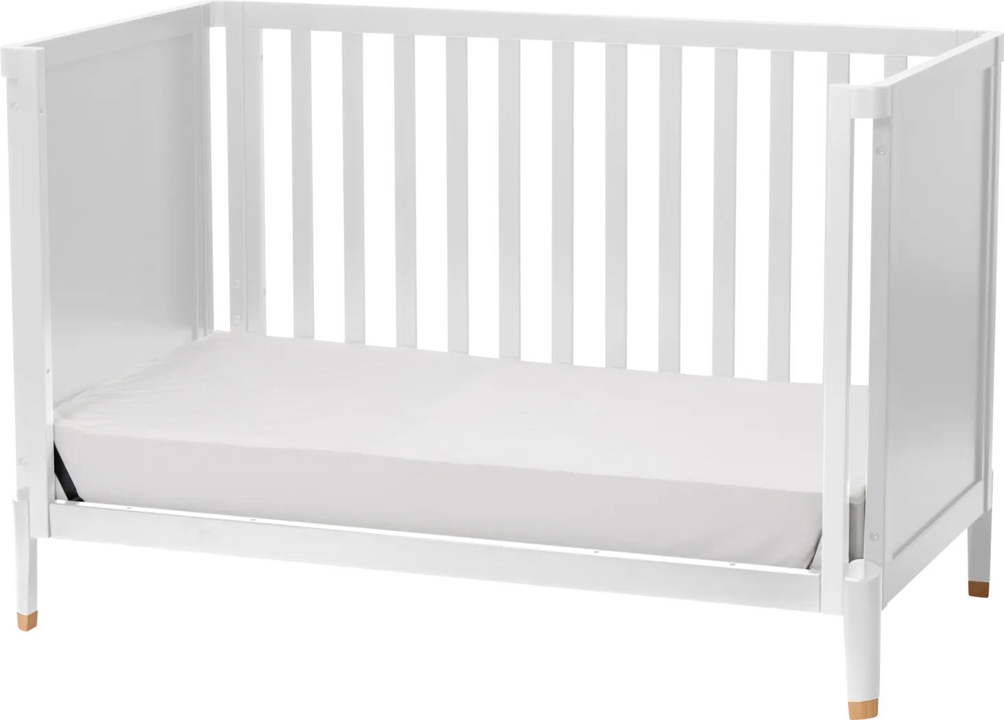 Kids Ivodu White Convertible Crib - Thumbnail - Image 4