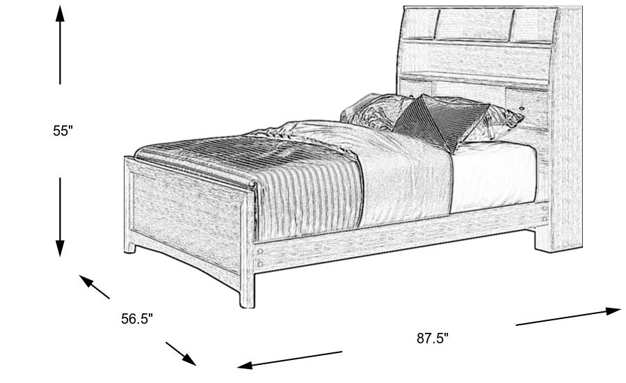 Dimension Image. Please refer to the Dimension Tab on this page for dimension details.