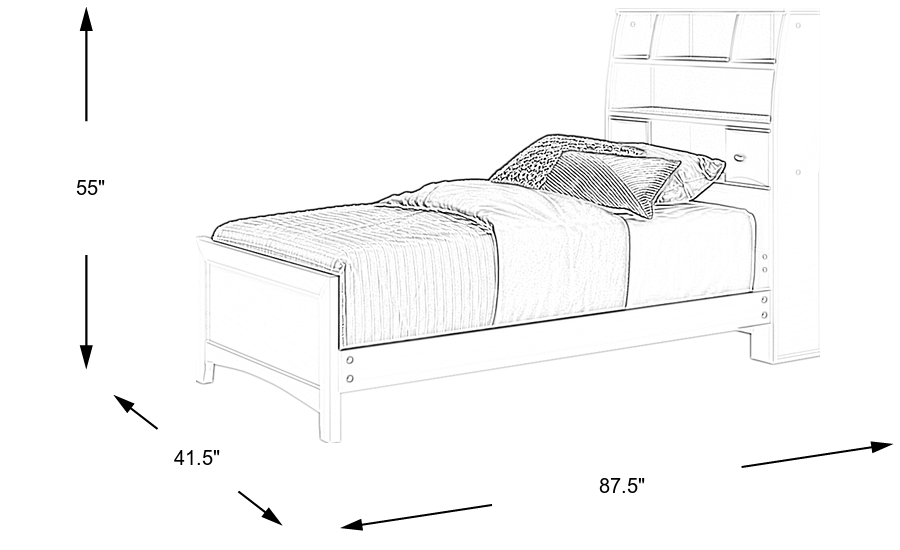 Dimension Image. Please refer to the Dimension Tab on this page for dimension details.