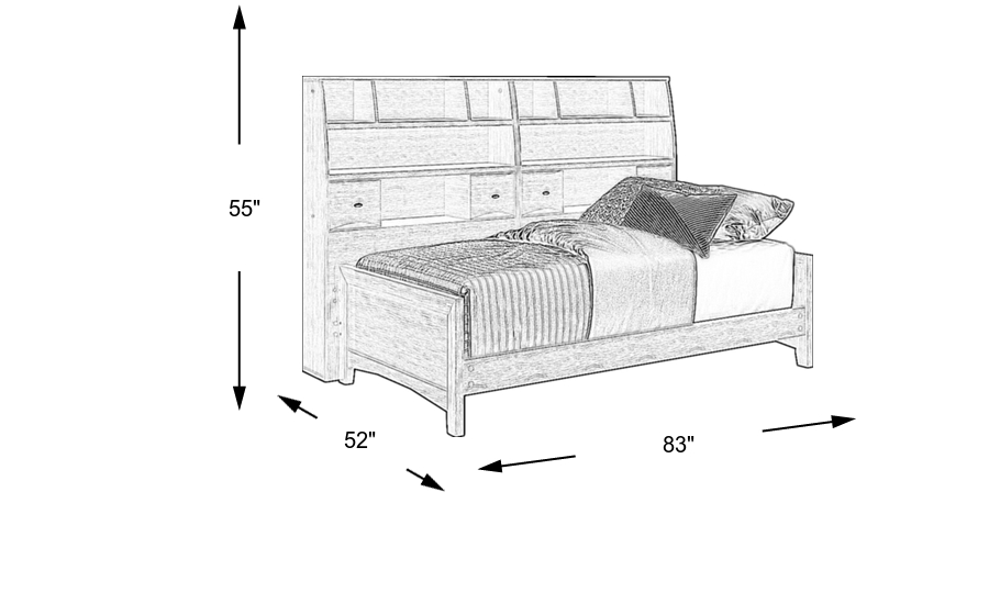 Dimension Image. Please refer to the Dimension Tab on this page for dimension details.
