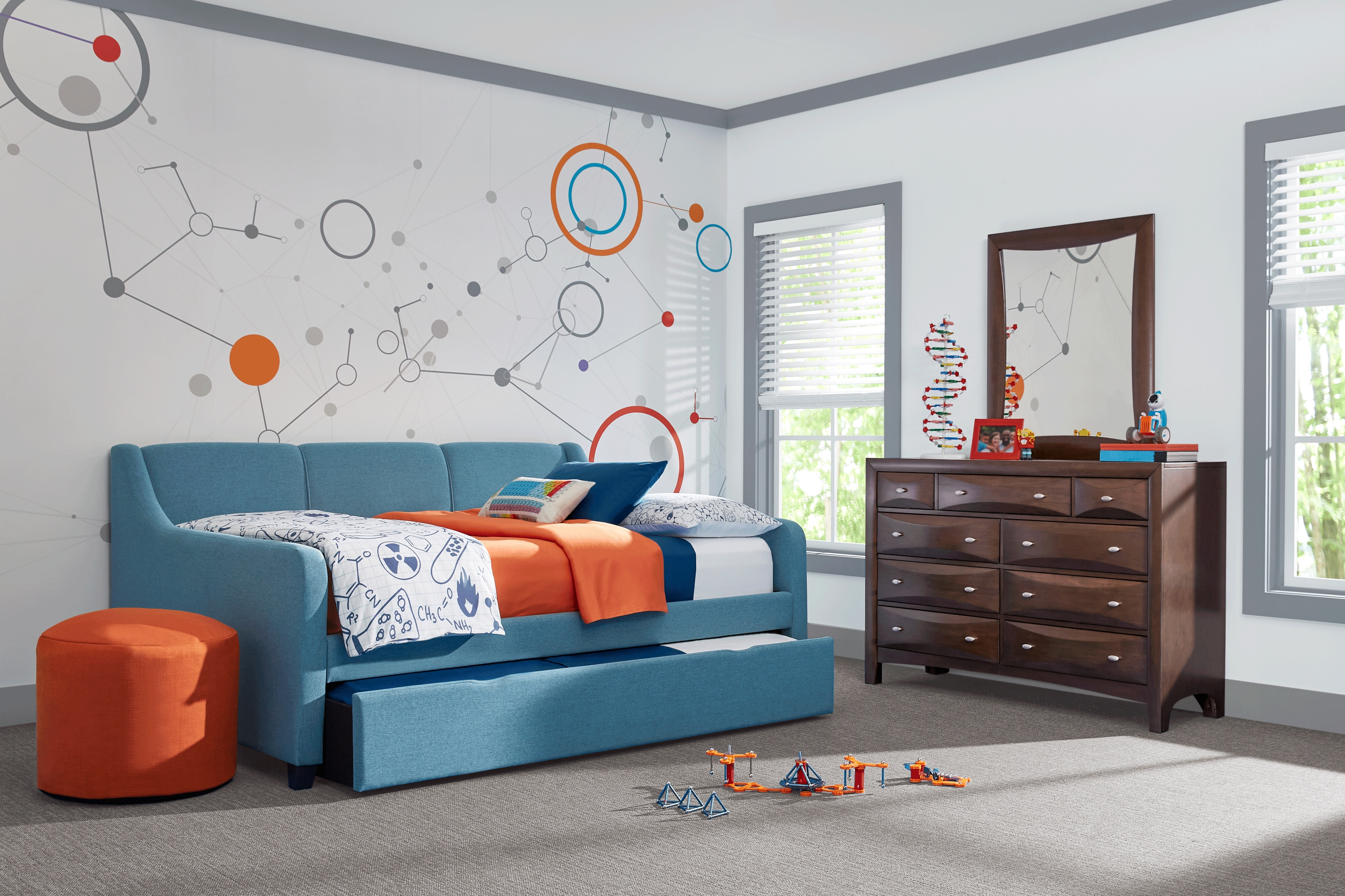 Daelan Blue Twin Daybed - Thumbnail - Image 2